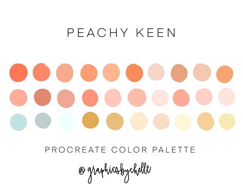 カラフルピーチ|color palette for peach.